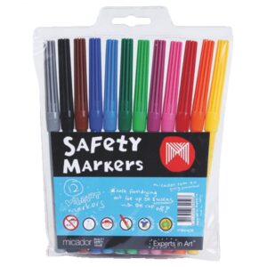 Micador Dry Safe Markers 12 Pack Wallet