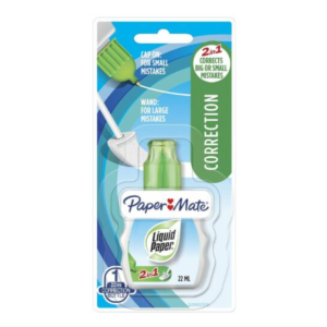 Papermate Correction Fluid Papermate Liquid Paper 2 In 1 Combo 22ml