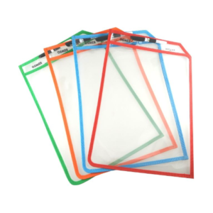 Write & Wipe - A4 Erasable Sleeve with Marker (Assorted Colours) (Each)