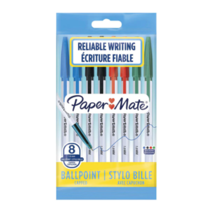 Papermate Ballpoint Pen 8 Pack Assorted