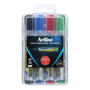 Artline 577 Whiteboard Markers Bullet Assorted 4 Pack
