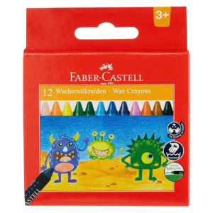 Faber Castell 12 Wax Crayons